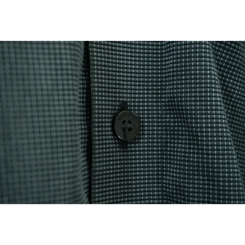 MURANO Men's XL Liquid Cotton Button Up Gray Long Sleeve Formal Dress Shirt SOFT